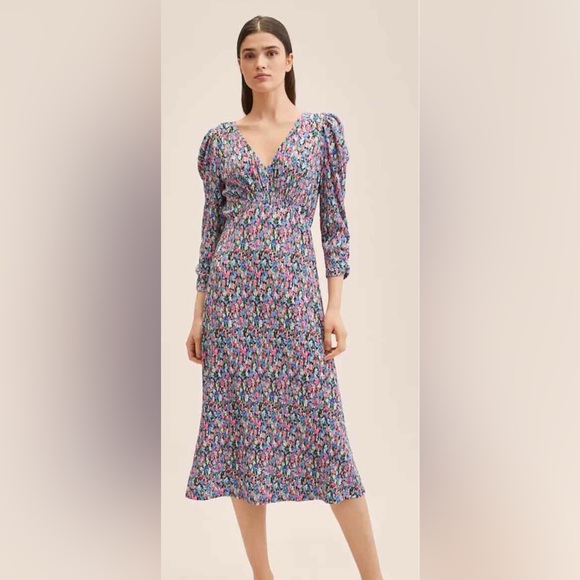 🚨Floral Long Sleeve Dress by MNG size 4 - Picture 2 of 9